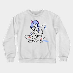 Cute cat anime Crewneck Sweatshirt